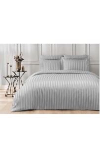 Комплект постельного белья Tivolyo Home LINES серый Евро