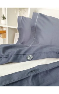 Комплект постельного белья Tivolyo Home CASUAL синий семейный