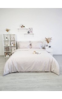 Комплект постельного белья Tivolyo Home LINE бежевый Евро
