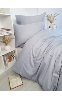 Комплект постельного белья Tivolyo Home CASUAL серый семейный