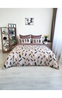 Комплект постельного белья Tivolyo Home GALA бежевый Евро