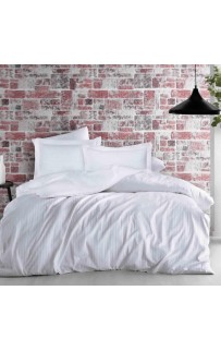 Комплект постельного белья Tivolyo Home JAQUARD белый Евро