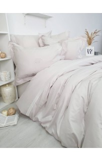 Комплект постельного белья Tivolyo Home LINE бежевый Евро