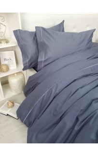 Комплект постельного белья Tivolyo Home CASUAL синий семейный