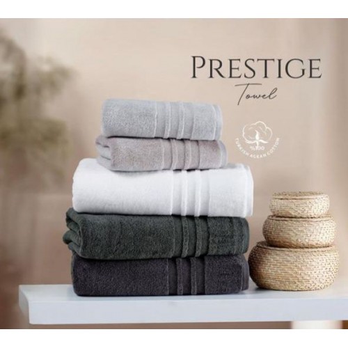 Полотенце Soft cotton PRESTIGE светло-серый 85х150