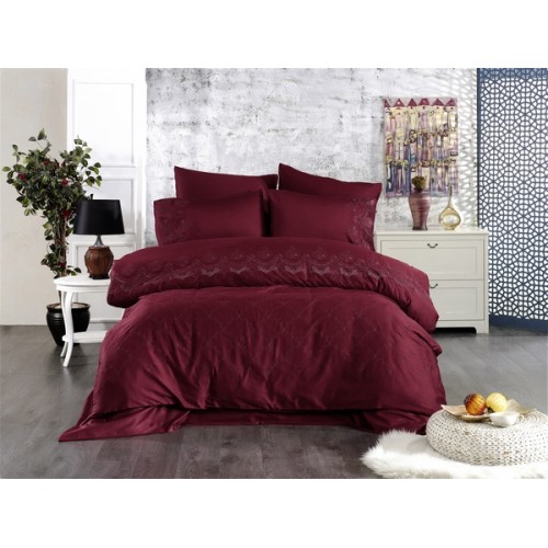 Комплект постельного белья Grazie Home IRINOVA бордовый Евро