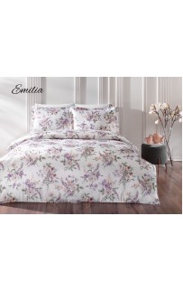 Комплект постельного белья Tivolyo Home EMILIA белый Евро