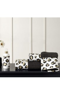 Набор полотенец Tivolyo Home CHEETAH чёрный 3 предмета + ароматизатор для шкафа