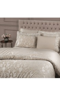 Комплект постельного белья Tivolyo Home EMPERIUM лён бежевый Евро