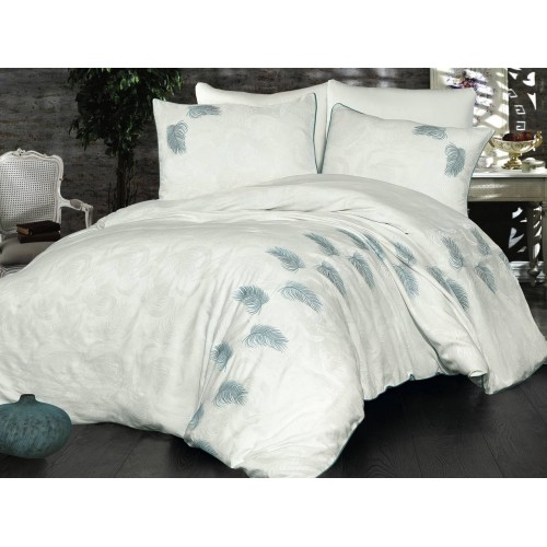 Комплект постельного белья Grazie Home BELISSA кремовый/серый Евро