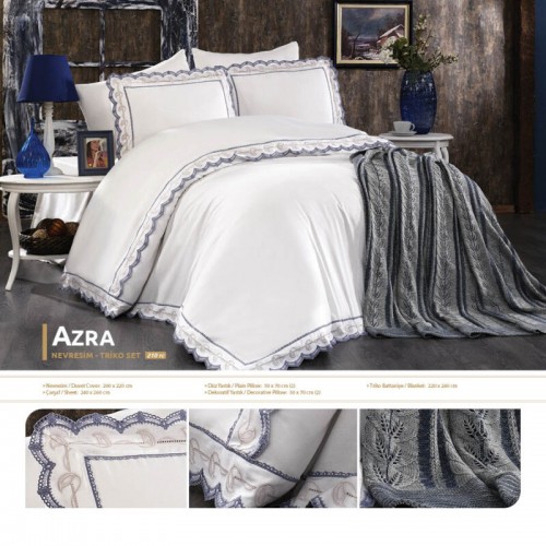 Комплект постельного белья Grazie Home AZRA белый Евро