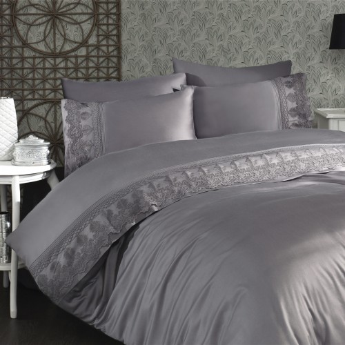 Комплект постельного белья Grazie Home CIWAN антрацит Евро