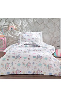 Комплект постельного белья Tivolyo Home UNICORN Полутороспальный