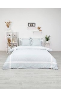 Комплект постельного белья Tivolyo Home BANDA бирюзовый Полутороспальный