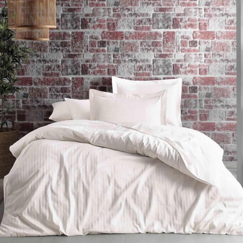 Комплект постельного белья Tivolyo Home JAQUARD бежевый Евро