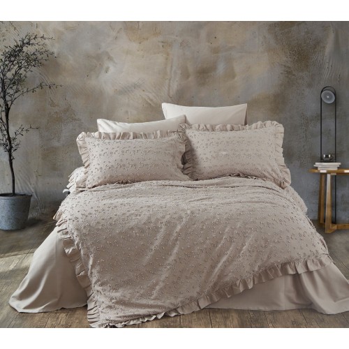 Комплект постельного белья Grazie Home CELINE коричневый Евро