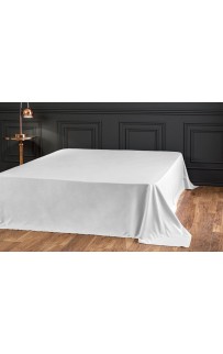 Простыня Tivolyo Home сатин серый KING SIZE