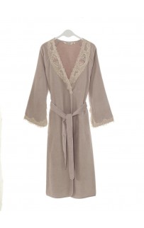 Халат женский Soft cotton DESTAN лиловый L