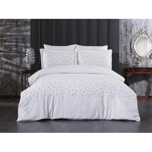 Комплект постельного белья Grazie Home DIANDRA кремовый/серый Евро