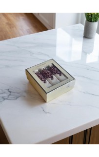 Набор кухонных полотенец Tivolyo Home WISTERIA фиолетовый 3 предмета