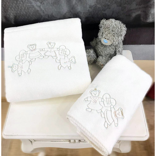 Детский набор полотенец Tivolyo Home FAMILY голубой 2 предмета