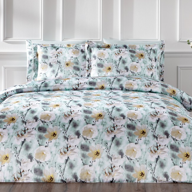 Комплект постельного белья Tivolyo Home DREAMY синий Евро