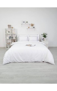 Комплект постельного белья Tivolyo Home CATENA белый/синий семейный