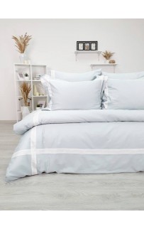Комплект постельного белья Tivolyo Home BANDA бирюзовый Полутороспальный