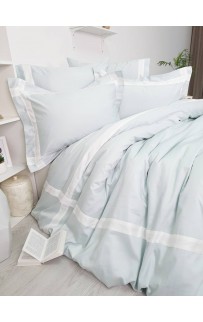 Комплект постельного белья Tivolyo Home BANDA бирюзовый Полутороспальный
