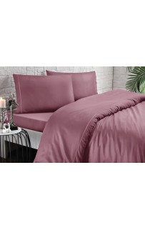 Комплект постельного белья Tivolyo Home CASUAL фиолетовый Полутороспальный