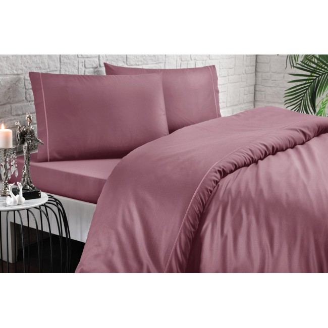 Комплект постельного белья Tivolyo Home CASUAL фиолетовый Полутороспальный