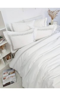 Комплект постельного белья Tivolyo Home LINE крем/бежевый KING SIZE