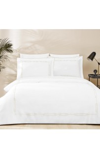 Комплект постельного белья Tivolyo Home CHANEL бежевый Евро