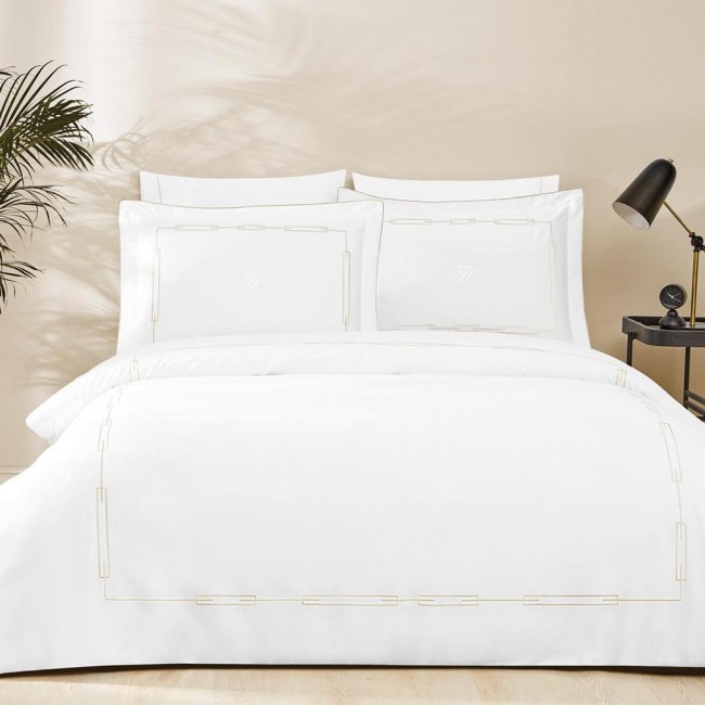 Комплект постельного белья Tivolyo Home CHANEL бежевый Евро