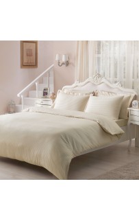 Комплект постельного белья Tivolyo Home JAQUARD белый Евро
