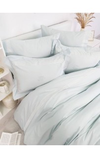 Комплект постельного белья Tivolyo Home LINE бирюзовый Евро