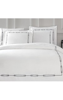 Комплект постельного белья Tivolyo Home CHANEL черный Евро