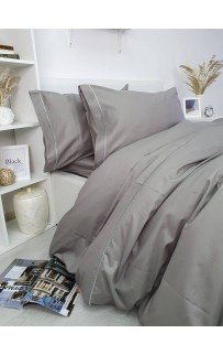 Комплект постельного белья Tivolyo Home CASUAL хаки KING SIZE