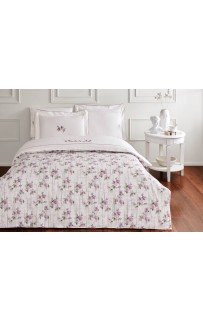 Комплект постельного белья Tivolyo Home SOFFIE BRODERY розовый Евро