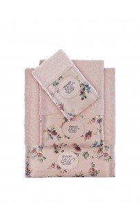 Полотенце Tivolyo Home ROSELAND LUх розовый 75х150