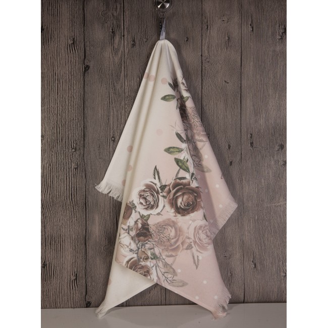 Кухонное полотенце Tivolyo Home POINT ROSE пудровый 50х70