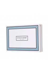 Комплект постельного белья Tivolyo Home LINE крем/бирюзовый Евро