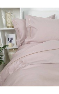 Комплект постельного белья Tivolyo Home CASUAL кофейный семейный