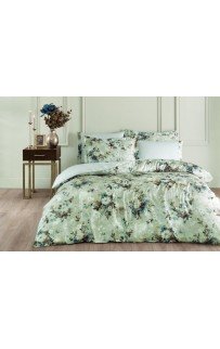 Комплект постельного белья Tivolyo Home MELANIO синий Евро