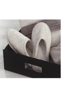 Тапочки Soft cotton LEAF коричневый 38/40