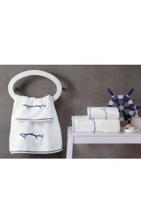 Набор полотенец Tivolyo Home PIхEL кремовый/голубой 2 предмета