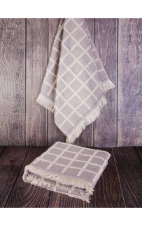 Набор полотенец Tivolyo Home CHANEL лиловый 2 предмета