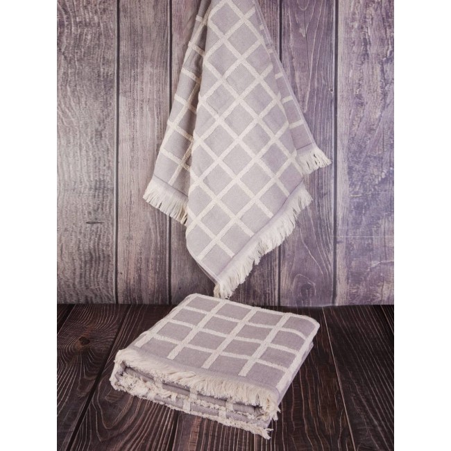 Набор полотенец Tivolyo Home CHANEL лиловый 2 предмета