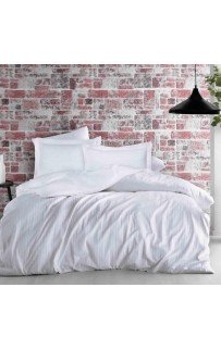 Комплект постельного белья Tivolyo Home JAQUARD белый Евро
