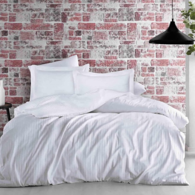 Комплект постельного белья Tivolyo Home JAQUARD белый Евро